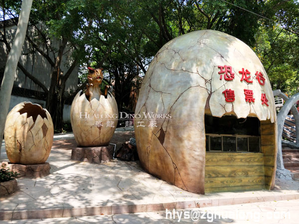 華龍藝術(shù)恐龍蛋殼景觀裝飾