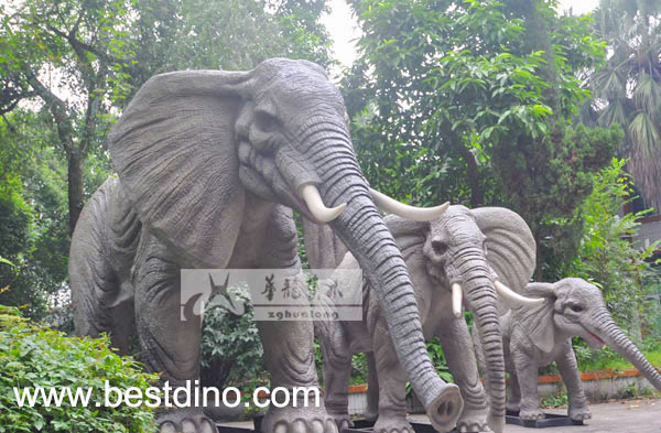 華龍藝術(shù)戶外動物主題公園大型仿真動物展